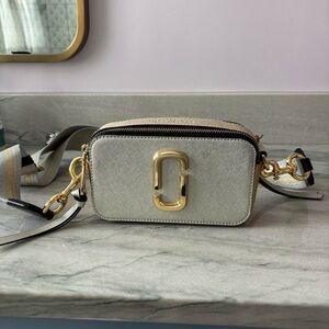 Marc Jacobs Cream and Gold Crossbody Bag